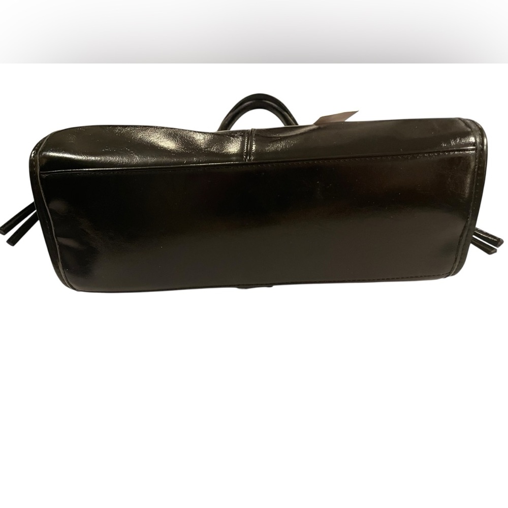 ALDO Glossy Black Shoulder Bag NWT - Picture 4 of 6